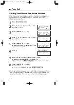 Предварительный просмотр 72 страницы Panasonic KX-TC1871ALB Operating Instructions Manual