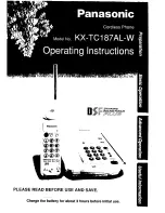 Preview for 1 page of Panasonic KX-TC187al-w Operating Instructions Manual