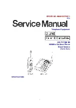 Panasonic KX-TC1881B Service Manual preview