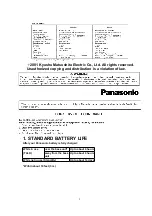 Preview for 2 page of Panasonic KX-TC1881B Service Manual