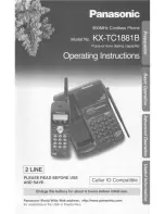 Предварительный просмотр 1 страницы Panasonic KX-TC1881B User Manual