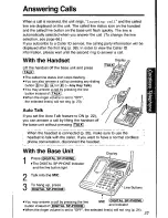 Предварительный просмотр 37 страницы Panasonic KX-TC1891B Operating Insructions