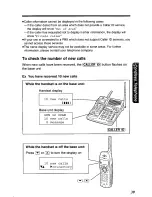 Предварительный просмотр 39 страницы Panasonic KX-TC1891B Operating Insructions