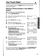 Предварительный просмотр 47 страницы Panasonic KX-TC1891B Operating Insructions