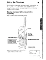 Предварительный просмотр 49 страницы Panasonic KX-TC1891B Operating Insructions