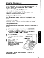 Предварительный просмотр 73 страницы Panasonic KX-TC1891B Operating Insructions