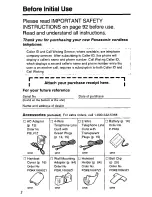 Предварительный просмотр 2 страницы Panasonic KX-TC1891B User Manual