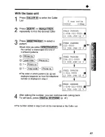 Предварительный просмотр 43 страницы Panasonic KX-TC1891B User Manual