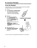 Предварительный просмотр 72 страницы Panasonic KX-TC1891B User Manual