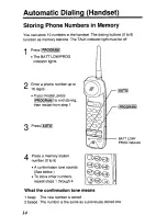 Preview for 14 page of Panasonic KX-TC190B User Manual