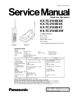 Panasonic KX-TC2100BXB Service Manual preview