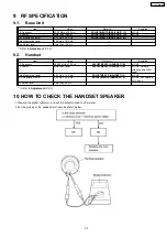 Предварительный просмотр 25 страницы Panasonic KX-TC2101BXB Service Manual