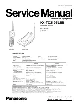 Preview for 1 page of Panasonic KX-TC2105LBB Service Manual