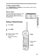 Preview for 19 page of Panasonic KX-TC280B User Manual