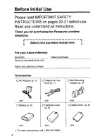 Предварительный просмотр 2 страницы Panasonic KX-TC900-B Operating Instructions Manual