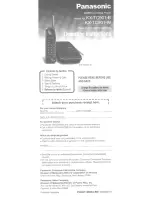 Предварительный просмотр 1 страницы Panasonic KX-TC901 User Manual