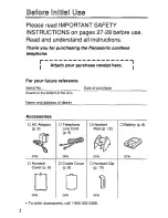 Предварительный просмотр 2 страницы Panasonic KX-TC903W User Manual