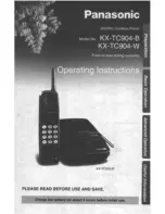 Panasonic KX-TC904B User Manual preview