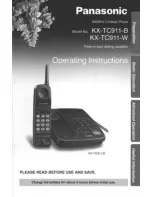 Panasonic KX-TC911B User Manual preview