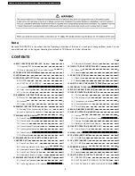 Preview for 2 page of Panasonic KX-TCA115EXB Service Manual