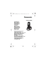 Panasonic KX-TCA120EX Installation Manual предпросмотр