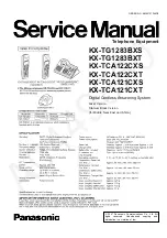 Panasonic KX-TCA121CXS Service Manual предпросмотр