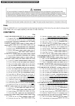 Preview for 2 page of Panasonic KX-TCA130CXS Service Manual