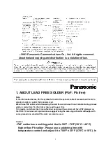 Предварительный просмотр 2 страницы Panasonic KX-TCA151AZV Service Manual