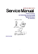 Предварительный просмотр 1 страницы Panasonic KX-TCA151EXM Service Manual