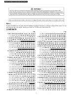 Preview for 2 page of Panasonic KX-TCA181RUT Service Manual