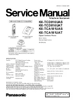 Preview for 1 page of Panasonic KX-TCA181UAS Service Manual