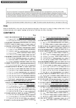 Preview for 2 page of Panasonic KX-TCA181UAS Service Manual