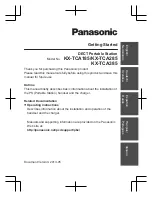 Preview for 1 page of Panasonic KX-TCA185 Getting Ready