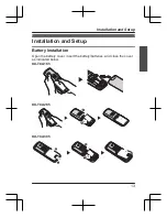 Preview for 13 page of Panasonic KX-TCA185 Getting Ready