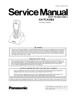 Preview for 1 page of Panasonic KX-TCA256X Service Manual