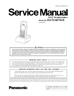 Panasonic KX-TCA275CE Service Manual preview