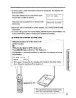 Preview for 21 page of Panasonic KX-TCC106B User Manual