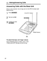 Предварительный просмотр 22 страницы Panasonic KX-TCC116B User Manual