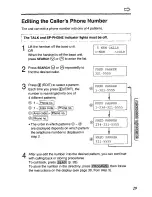 Предварительный просмотр 29 страницы Panasonic KX-TCC116B User Manual