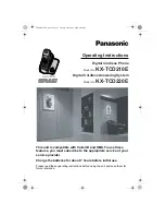 Preview for 1 page of Panasonic KX-TCD210E Operating Instructions Manual