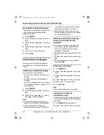 Preview for 46 page of Panasonic KX-TCD210E Operating Instructions Manual