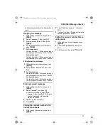 Preview for 37 page of Panasonic KX-TCD220G Operating Instructions Manual