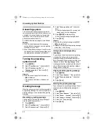 Preview for 42 page of Panasonic KX-TCD220G Operating Instructions Manual