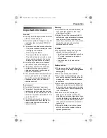 Предварительный просмотр 7 страницы Panasonic KX-TCD230FX Operating Instructions Manual