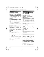 Предварительный просмотр 46 страницы Panasonic KX-TCD230FX Operating Instructions Manual