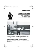 Предварительный просмотр 1 страницы Panasonic KX-TCD300E Operating Instructions Manual