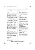 Предварительный просмотр 7 страницы Panasonic KX-TCD300E Operating Instructions Manual