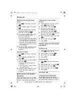 Предварительный просмотр 20 страницы Panasonic KX-TCD320E Operating Instructions Manual