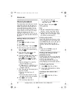 Предварительный просмотр 22 страницы Panasonic KX-TCD320E Operating Instructions Manual