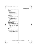 Предварительный просмотр 57 страницы Panasonic KX-TCD320E Operating Instructions Manual